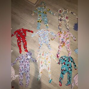 Posh Peanut Kids One Piece Footies - Multicolor